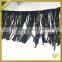 2016 fashion design black tassel fringe with chain trimming FT-014