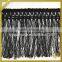 Wholesale decorative black rayon tassel fringe trim for dress FT-010