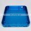 China Manufacturing Blue Anodized CNC Aluminum Parts, OEM Precision CNC Metal Parts With Fine Sandblasting