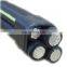 Professional Rating Voltage 0.6/1 KV Quadruplex ABC Cable