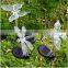 Solar Powered Hummingbird, Butterfly & Dragonfly Garden Stake Light with Color Changing LEDs
