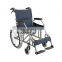 folding steel manual wheelchair lightweight wheelchair with backrest for disabled