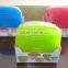 Popular 5 pcs set square plastic food storage container with color box