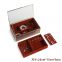 Red glass luxury jewelry box net red Earring Ring Jewelry hand jewelry desktop finishing storage box Display Stand