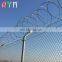 High security hot-dipped galvanized steel wire chain link airport fence