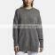 Custom Women Cashmere Wool Knit Casual Long Oversize Pullover Hoodie