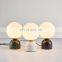 Modern Round Spherical Glass Table Lamp E27 Bedroom Bedside Lamps Creative Table Light Decorative Light