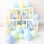 Transparent baby block balloon box with letters baby green balloons custom balloon surprise boxes