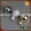 Antique brass round ball curtain finials/end caps for rod