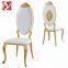 Hotel Luxury Banquet Wedding Chair Gold Stainless Steel Dining Chair For Event Party