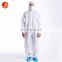 Durable PP non woven disposable hood coverall suit safety coveralls ppe microporus breathable coveralls