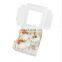 Wholesale 2 4 6 12 Holes Custom Food Grade White Cardboard Transparent Cake Packaging Box Muffin Cupcake Box With Clear Window