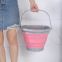 Creative Multifunctional 10 Liters Portable Outdoor Car Wash Bucket 5 Gallon Buckets Foldable Bucket