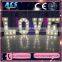 ACS lovely colorful led giant love letter&light up love sign