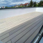 Outdoor Hollow Composite Balcony Flooring Weather Resistant 3D Embossed Wood Grain Wooden Flooring WPC Composite Decking