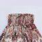 Printed pullover sleeveless vacation style strapless long dress