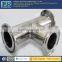 Custom high precision hot sale stainless steel tee joint