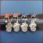 10mm diamond inlaid slide skull charm jewelry factory direct supply