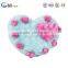 ICTI customized stuffed cute blue Heart-shaped pillow plush toys for kids