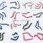 silicone rubber products/ 45/90/135/180 silicone elbow/hose/seals/