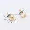 Korea Jewelry Liquidation Customize Anchor Gold Fashion Earring