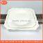 wholesale customized sculpture flower new design dinner white porcelain square dinner plates for hotel restaurant home ceramic