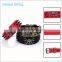 Punk Black spike rivet studs leather western dog collars