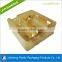 customized Gold PET rectangular cosmetic blister plastic packaging tray with dividers