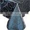 100% Polyester luxury fashion black jacquard cheap table cloth