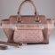 2840-2015 quilted two tones custom tote handbag wholesale China