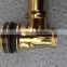 gold plate brass drainer used for bath overflow hole and waste drain hole