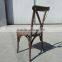 Wood x Cross Back Restaurant Chairs