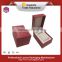 special design single red plastic with leather watch box