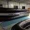 8m Wooden Floor Black Inflatable Boat