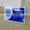 Acrylic sign board for warning, warning sign board