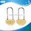 AJF 50mm double heart padlock gold color
