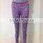 Santic wholesale gym wear sublimation print yoga pants contrast waistband leggings