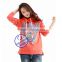 Wholesale combed cotton hoodies&sweatshirts custom print womens sweatshirt