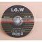 H579 Resin bond 4.5''inch 115*1*22.2mm black cutting wheel from China cutting disc for metal and stainless steel