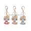 Online shop china cat shape alloy crystal metal car keychain