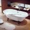 SUNZOOM UPC/cUPC certified claw feet acrylic bathtub, north american bathtubs, classic acrylic clawfoot bathtub