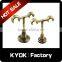 KYOK Solid brass swivel bay window net curtain rod,wall mounting bracket curtain accessory support bracket for 22 mm pole