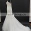 2016 sexy low back elegant mermaid new lace design with beading tulle neckline wedding dress