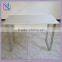 Home used Modern Desktop table Metal frame white Computer Table