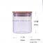 high transparent empty candle jars, candle in glass jar cork wholesale