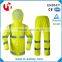 high visibility fluorescent waterproof rainsuit safety reflective raincoat                        
                                                Quality Choice