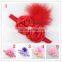 Wholesale 2015 new baby fashion accessory cute girls hair rose flower headband with diamond