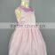 Hot Pink Flower Girl Dresses Polyester Chiffon Wedding Party Dresses Birthday Dress For Baby Girl