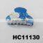 fancy hair accessories flower clear claw plastic hair clips wholesale