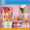 Crystal clear tubes,plastic square shaped pop-up tubes